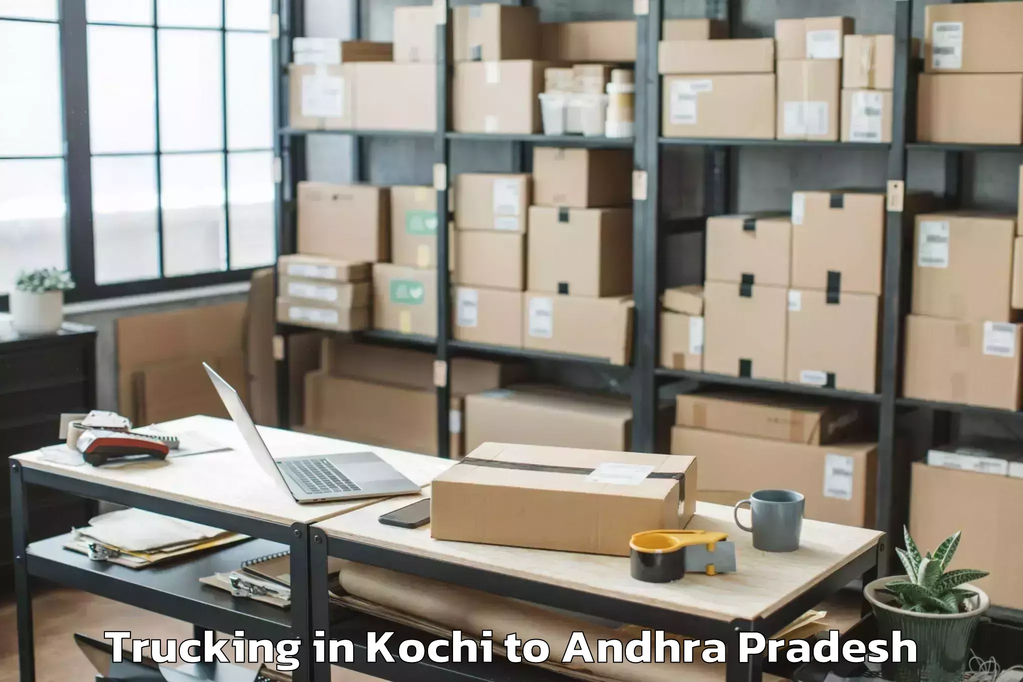 Leading Kochi to Vadlapudi Trucking Provider